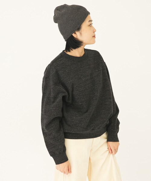 URBAN RESEARCH DOORS（アーバンリサーチドアーズ）の「『別注』Snow Peak Apparel ×DOORS　RecycledCottonSweat（スウェット・レディース・GRAY/BLACK/BROWN・One）」の7枚目の写真