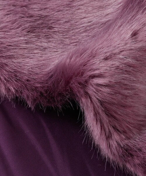 URBAN RESEARCH ROSSO（アーバンリサーチロッソ）の「troisiemechaco　ECOFUR Shawl∴（ストール/ショール・レディース・PURPLE/IVORY×BE・FREE/Free）」の14枚目の写真