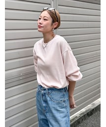 Ungrid | 【WEB限定】スリーブボリュームワッフルロングスリーブTee(Tシャツ/カットソー)