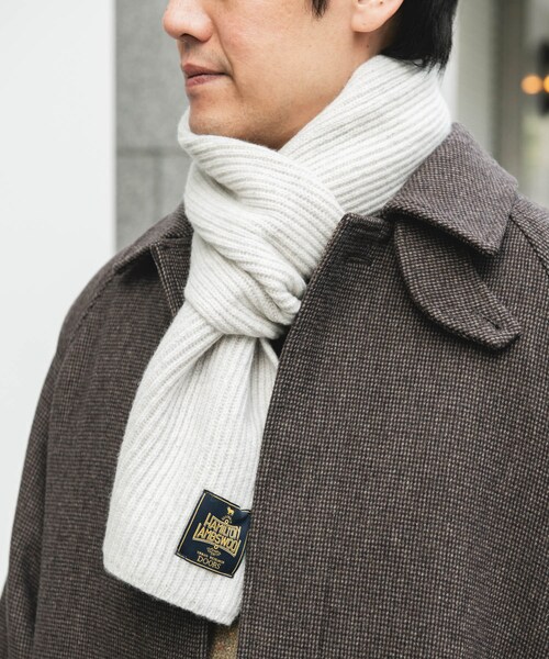 URBAN RESEARCH DOORS(アーバンリサーチドアーズ)の「ハミルトンマフラー(マフラー・メンズ・OFF WHITE/MIX BROWN/BLACK/SAGE GREEN・-)」の7枚目の写真