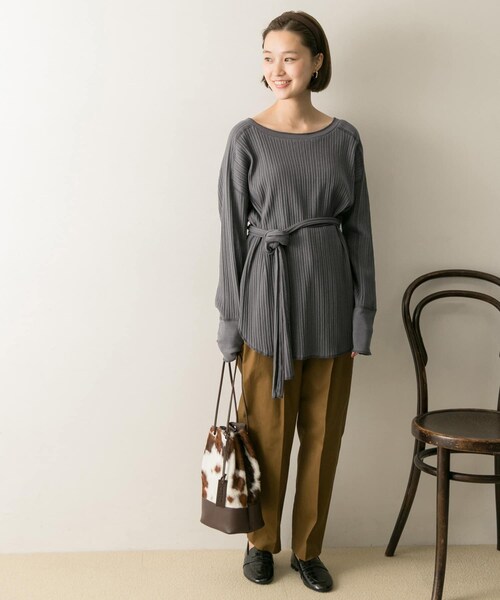 URBAN RESEARCH（アーバンリサーチ）の「パターンメッシュチュニック（チュニック・レディース・PINK/IVORY/BROWN/INKBLACK・FREE）」の12枚目の写真