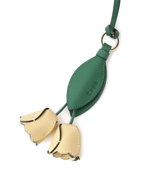 ROPE'（ロペ）の「【teau・牛革】panier tulip ring charm（キー/バッグチャーム・ネックレス）（チャーム・レディース・ブラック/グレー/キャメル/ピンク/イエロー・F）」の21枚目の写真