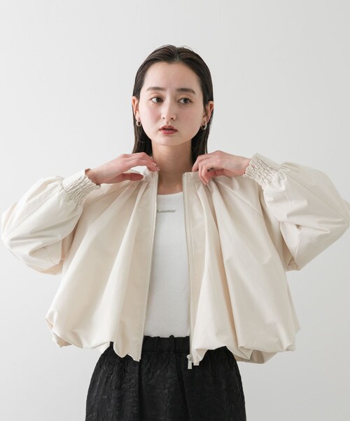 SENSE OF PLACE by URBAN RESEARCH（センスオブプレイスバイアーバンリサーチ）の「バルーンブルゾン（ブルゾン・レディース・BEIGE/BLACK/IVORY・one）」の7枚目の写真