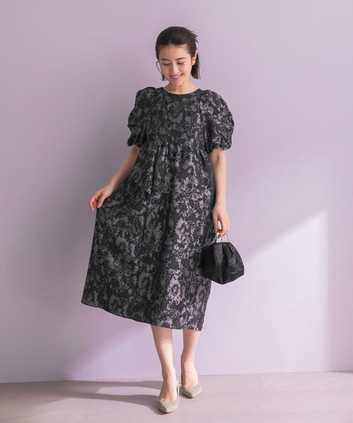 URBAN RESEARCH ROSSO（アーバンリサーチロッソ）の「ANDRESD　JACQUARD DRESS（ワンピース・レディース・L.GRAY/GRAY・M）」の8枚目の写真