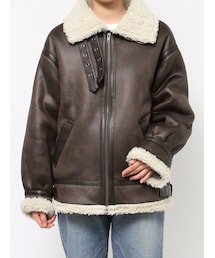 Ungrid | フェイクムートンボアブルゾン(ブルゾン)