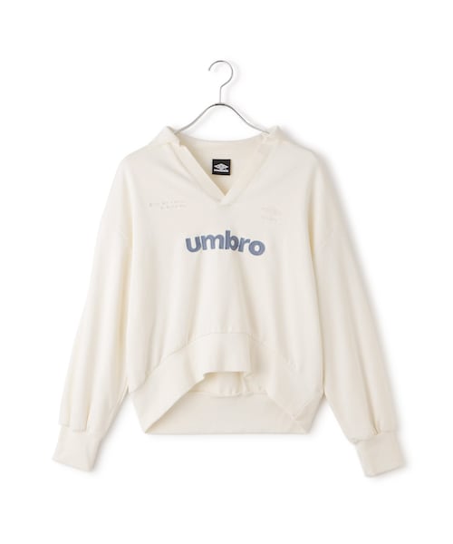 VIS（ビス）の「【umbro】VIS別注ユニフォームスウェット（スウェット・レディース・ライトグレー/オフホワイト/ネイビー・F）」の13枚目の写真