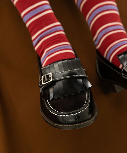 URBAN RESEARCH DOORS（アーバンリサーチドアーズ）の「『別注』HARUTA×DOORS　キルトローファー（ローファー・レディース・BLACK・23/23.5/24/24.5）」の3枚目の写真