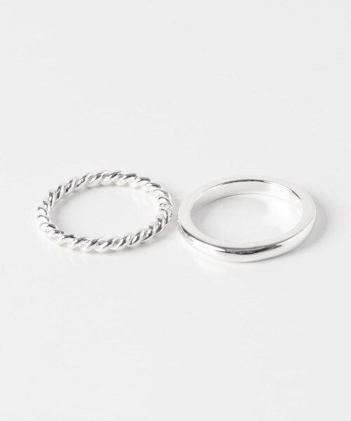 URBAN RESEARCH（アーバンリサーチ）の「XOLO　Triple with Rope Ring（リング・メンズ・SILVER・L）」の5枚目の写真