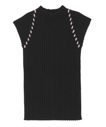 LAGUNAMOON | ハンドステッチノースリーブニットプルオーバー(ニット/セーター)