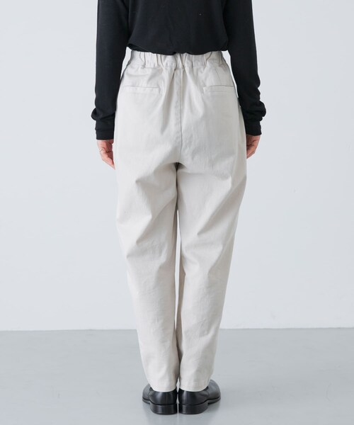 かぐれ（カグレ）の「コットンストレッチイージーパンツ（その他パンツ・レディース・BEIGE/OFF/BLACK/GRAY・FREE）」の6枚目の写真