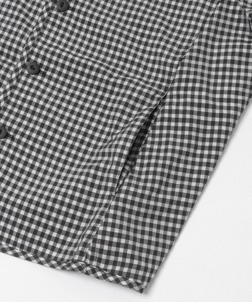 かぐれ(カグレ)の「Yoli GINGHAM REVERSIBLE JACKET(ノーカラージャケット・レディース・BLACKBLACK・1)」の18枚目の写真