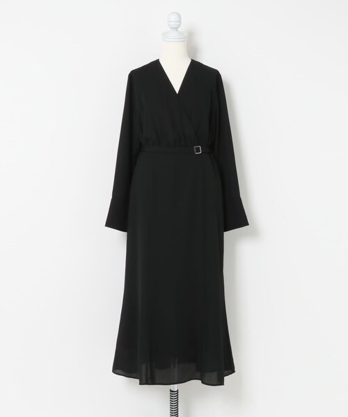 URBAN RESEARCH ROSSO（アーバンリサーチロッソ）の「マルチWAYカシュクールワンピース（ワンピース・レディース・BLACK/BROWN・Free）」の5枚目の写真