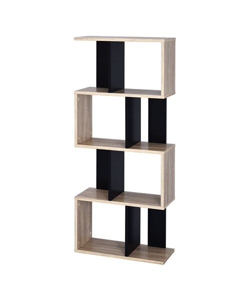 nissen（ニッセン）の「S字ディスプレイラック（家具・メンズ・ウォールナット/オーク/オークX白/オークX黒/ウォールナットX黒/黒X白/白X黒・1=3段/2=4段）」の13枚目の写真