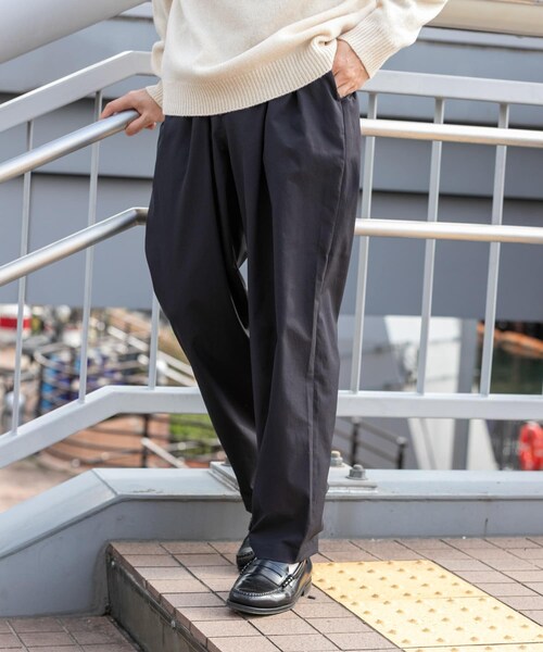URBAN RESEARCH ROSSO(アーバンリサーチロッソ)の「『セットアップ対応』MARUI ORIMONO 3H DryFabricストレッチ2タックパンツ(その他パンツ・メンズ・NAVY/BLACK・M/L/XL)」の17枚目の写真
