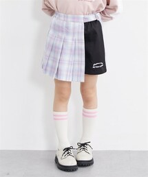 QUNTSTYLE | チェック柄ラップキュロット（女の子）(その他パンツ)