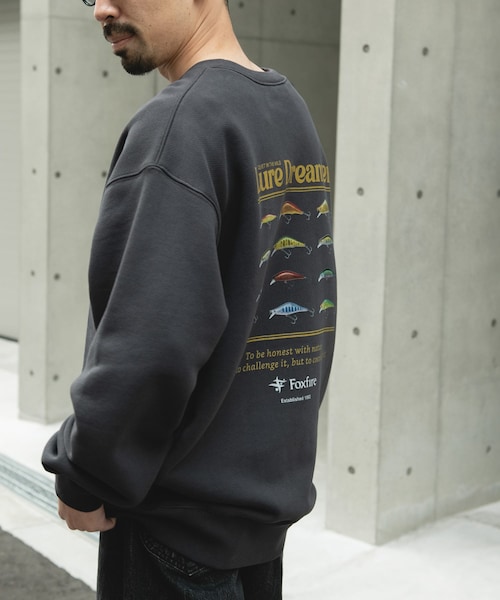 URBAN RESEARCH DOORS（アーバンリサーチドアーズ）の「FOXFIRE プリントスウェット（スウェット・メンズ・杢GRAY①/杢GRAY②/CHARCOAL①/CHARCOAL②・M/L）」の2枚目の写真