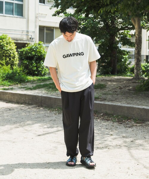 EKAL（エカル）の「『UR TECH ひやサラクール』 GAWPING T-SHIRTS（Tシャツ/カットソー・メンズ・オフホワイト/ブラック・M/L）」の8枚目の写真