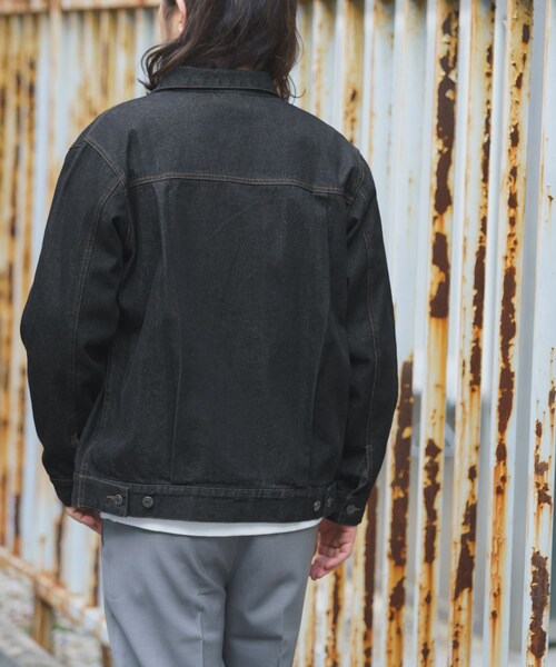 ITEMS URBANRESEARCH（アイテムズ アーバンリサーチ）の「DENIM JACKET TYPE 2nd（デニムジャケット・メンズ・BLK/IDG BLU/BLU・M/L）」の9枚目の写真