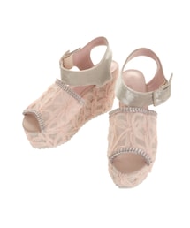 merry jenny | チュールベロア厚底サンダル(サンダル)