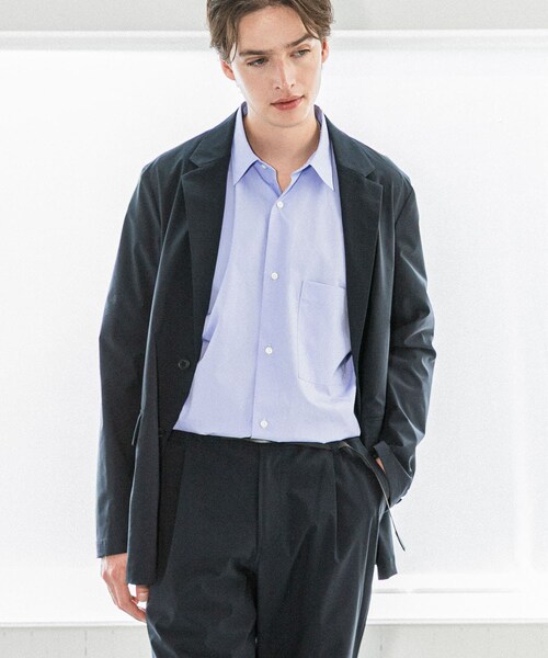 URBAN RESEARCH（アーバンリサーチ）の「『撥水』SOLOTEX STRETCH JACKET（テーラードジャケット・メンズ・D.NAVY/BLACK/ICE GRAY・S/M/L）」の14枚目の写真