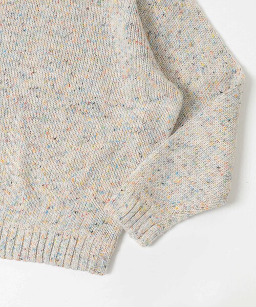 SENSE OF PLACE by URBAN RESEARCH（センスオブプレイスバイアーバンリサーチ）の「『洗濯可』カラーネップニットプルオーバー（ニット/セーター・メンズ・IVORY/BLACK/BROWN・M/L）」の13枚目の写真