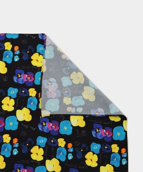 Saturdays NYC（サタデーズ ニューヨークシティ ）の「Ken Done Scarf（バンダナ/スカーフ・レディース・ブラック/ブルー/イエロー・F）」の15枚目の写真