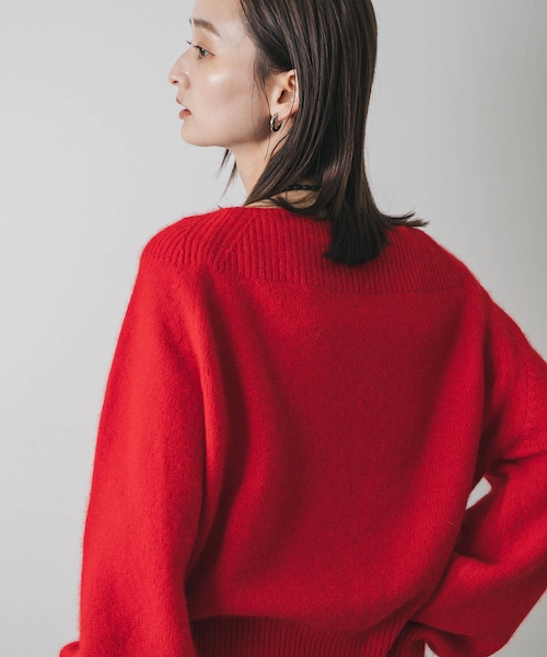 ニット 赤 SENSE OF PLACE by URBAN RESEARCH ニット セーター 「一部WEB限定