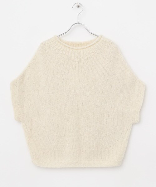 かぐれ（カグレ）の「アルパカルーズベスト（ニット/セーター・レディース・IVORY/GRAY/DARK GRAY・Free）」の14枚目の写真