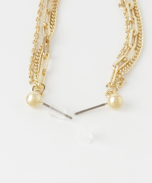 URBAN RESEARCH Sonny Label（アーバンリサーチサニーレーベル）の「フリンジチェーンピアス（ピアス（両耳用）・レディース・シルバー/ゴールド・one）」の8枚目の写真