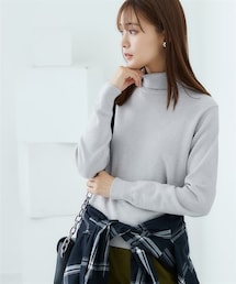 nissen | 洗えるタートルネックニット【毛玉になりにくいふんわりもちもち素材】(ニット/セーター)