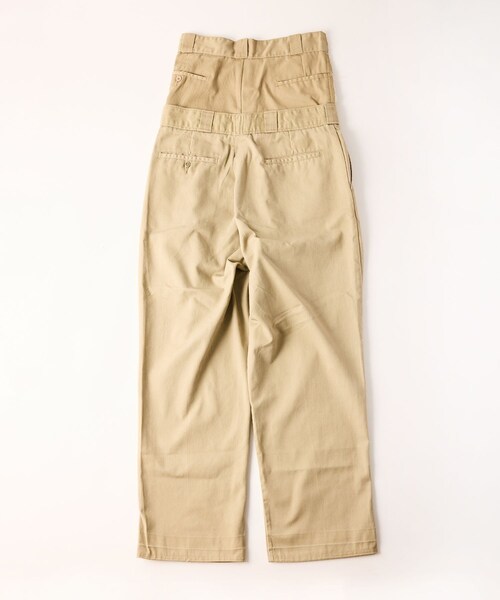 ADAM ET ROPE'（アダムエロペ）の「【QUIITO】REMAKE W /WAIST CHINO PANTS MENS（チノパンツ・メンズ・ベージュ・4/5）」の7枚目の写真