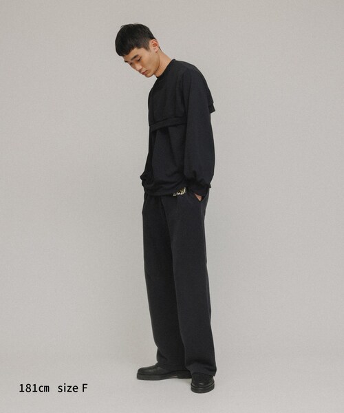 ADAM ET ROPE'（アダムエロペ）の「［TOPS］3WAY LAYERED CUT AND SEWN（アンサンブル・レディース・ブラック/ホワイト/グリーン・F）」の11枚目の写真