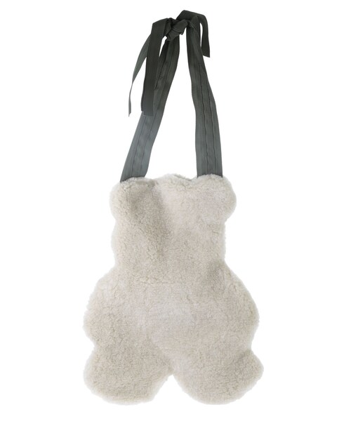 merry jenny（メリージェニー）の「ボアteddyトート（トートバッグ・レディース・アイボリー/ブラック/ブラウン・F）」の2枚目の写真