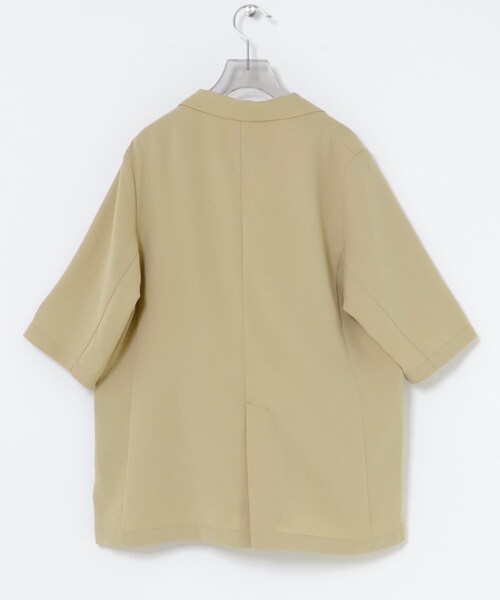 URBAN RESEARCH（アーバンリサーチ）の「『UR TECH DRYLUXE』ハーフスリーブジャケット（テーラードジャケット・レディース・BEIGE/BLACK・Free）」の21枚目の写真