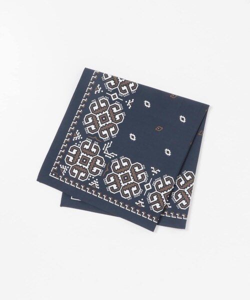 URBAN RESEARCH DOORS(アーバンリサーチドアーズ)の「LIFE STYLE TAILOR コットンシルクネッカチーフ(ハンカチ/ハンドタオル・メンズ・BROWN/BLACK/NAVY/KHAKI・-)」の3枚目の写真