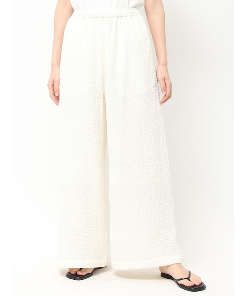 Ungrid（アングリッド）の「【WEB限定】ジャカードラフパンツ（その他パンツ・レディース・オフホワイト/ブラック/ブルー・F）」の3枚目の写真