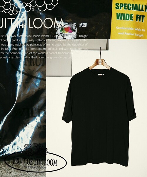 ADAM ET ROPE'(アダムエロペ)の「【FRUIT OF THE LOOM for WILD LIFE TAILOR】EX WIDE FIT 2PCS PAC TEE(Tシャツ/カットソー・メンズ・ブラック/ホワイト・L/M/S/XL)」の17枚目の写真
