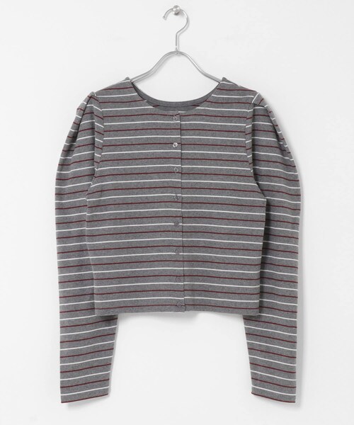 KBF（ケイビーエフ）の「2WAYタックショルダーカーディガン（カーディガン/ボレロ・レディース・GRAY/BORDEAUX/NAVY・one）」の10枚目の写真