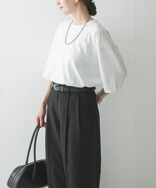 URBAN RESEARCH（アーバンリサーチ）の「HANES　リバーシブルTシャツ by THE DODO JEAN（Tシャツ/カットソー・レディース・WHITE/BLACK/RED・S/M/L）」の7枚目の写真