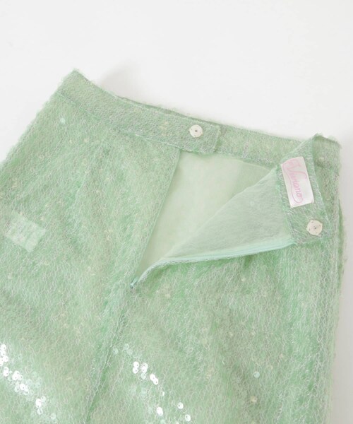 URBAN RESEARCH（アーバンリサーチ）の「VIVIANO　Sequins Midi Skirt（スカート・レディース・GREEN・M）」の9枚目の写真