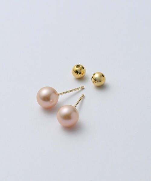 ROPE'(ロペ)の「R(ロペ アール)K10 ピンクパール1粒ピアス(ピアス(両耳用)・レディース・ゴールド・F)」の8枚目の写真