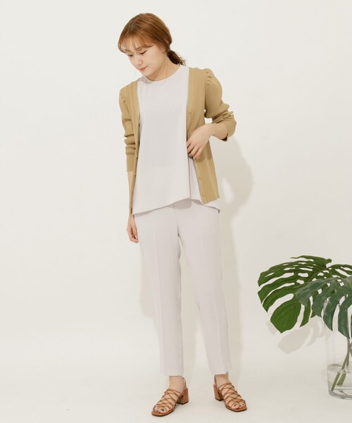 SENSE OF PLACE by URBAN RESEARCH（センスオブプレイスバイアーバンリサーチ）の「バックフレアセットアップ(テーパード)（セットアップ・レディース・GREIGE/GREEN/NAVY・S/M）」の8枚目の写真