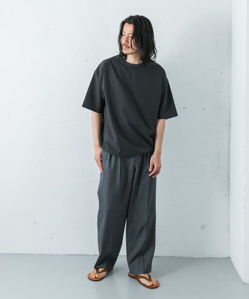 URBAN RESEARCH（アーバンリサーチ）の「『洗濯可/防シワ/撥水』COOL DOTS SHORT-SLEEVE T-SHIRTS（Tシャツ/カットソー・メンズ・BLACK/CHARCOAL/NAVY・M/L）」の19枚目の写真