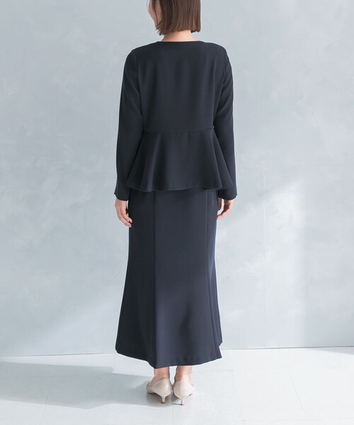 URBAN RESEARCH ROSSO（アーバンリサーチロッソ）の「kaene　フレアジャケットセットワンピース（ワンピース・レディース・beige/navy・M）」の12枚目の写真