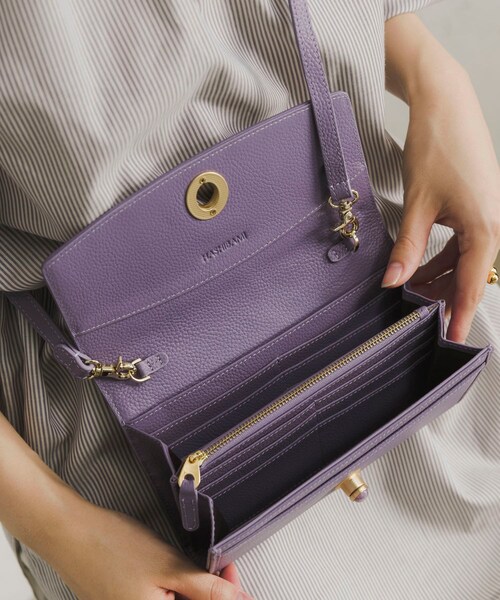 URBAN RESEARCH（アーバンリサーチ）の「『別注』Hashibami×URBAN RESEARCH　ショルダー天然石ポシェット（ショルダーバッグ・レディース・LILAC/JP×BLK/MP×ECR・-）」の17枚目の写真