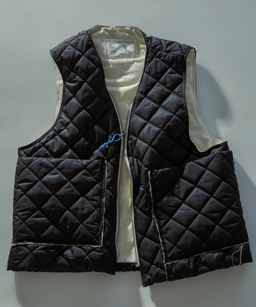 ADAM ET ROPE'(アダムエロペ)の「《別注》【CAMIEL FORTGENS/カミエル フォートヘンス】ZIP VEST Technical padded - black(その他アウター・メンズ・ブラック・L/M/S)」の15枚目の写真