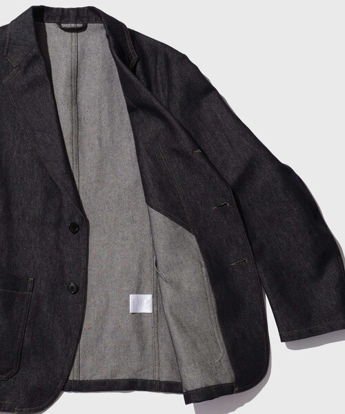 ADAM ET ROPE'(アダムエロペ)の「【HEUGN/ユーゲン】Henrri DENIM(テーラードジャケット・メンズ・ネイビー・1/2/3/4)」の10枚目の写真