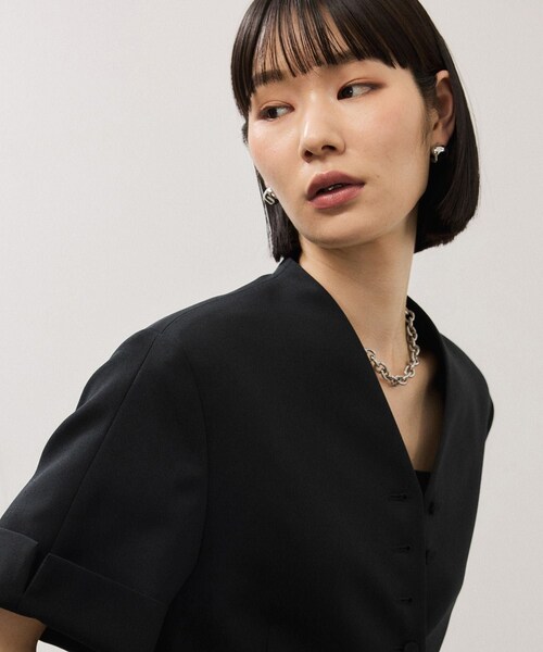 ADAM ET ROPE'(アダムエロペ)の「カーブフォルムピアス(ピアス(両耳用)・レディース・ゴールド/シルバー・F)」の5枚目の写真