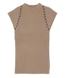 LAGUNAMOON | ハンドステッチノースリーブニットプルオーバー(ニット/セーター)