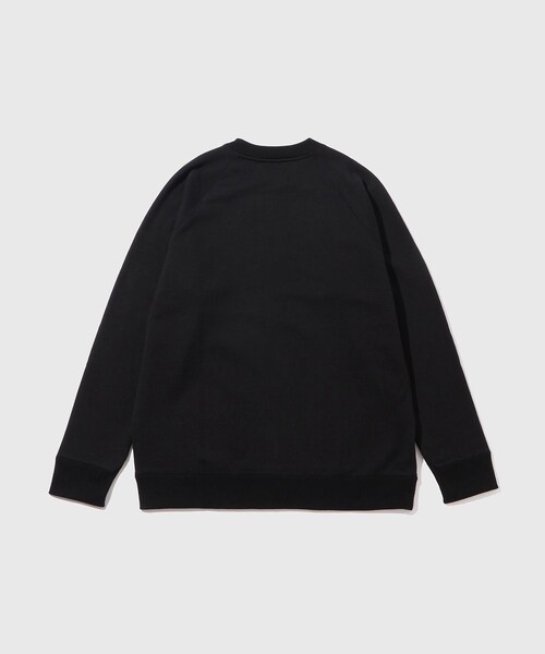 ADAM ET ROPE'(アダムエロペ)の「【ATON/エイトン】ZERO URAKE C/N SWEAT(スウェット・メンズ・ブラック/ホワイト・4/6)」の12枚目の写真